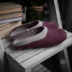 Felt slippers without counter