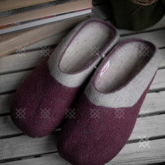 Felt slippers without counter