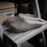 Natural felt slippers 
