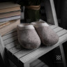 Natural felt slippers 