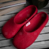 Крашенные войлочные тапочки