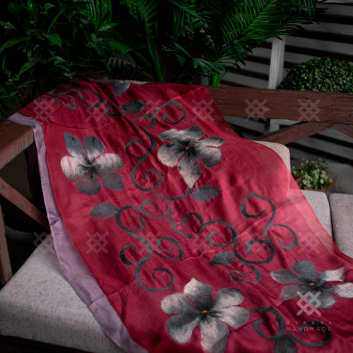 Войлочные цветы (Двойной шёлк)