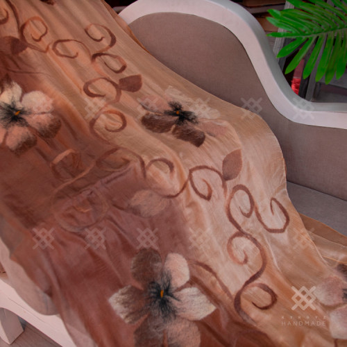 Войлочные цветы (Двойной шёлк)