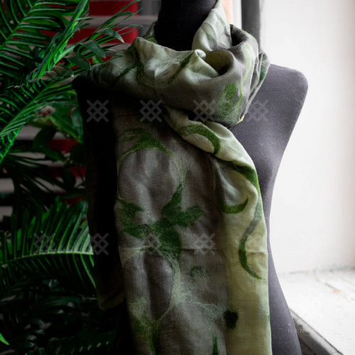 Войлочные цветы (Двойной шёлк)