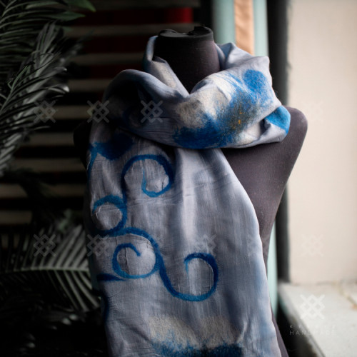 Войлочные цветы (Двойной шёлк)