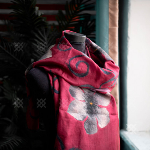 Войлочные цветы (Двойной шёлк)