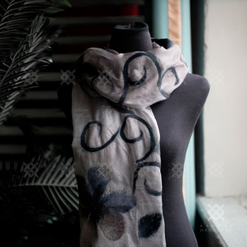 Войлочные цветы 